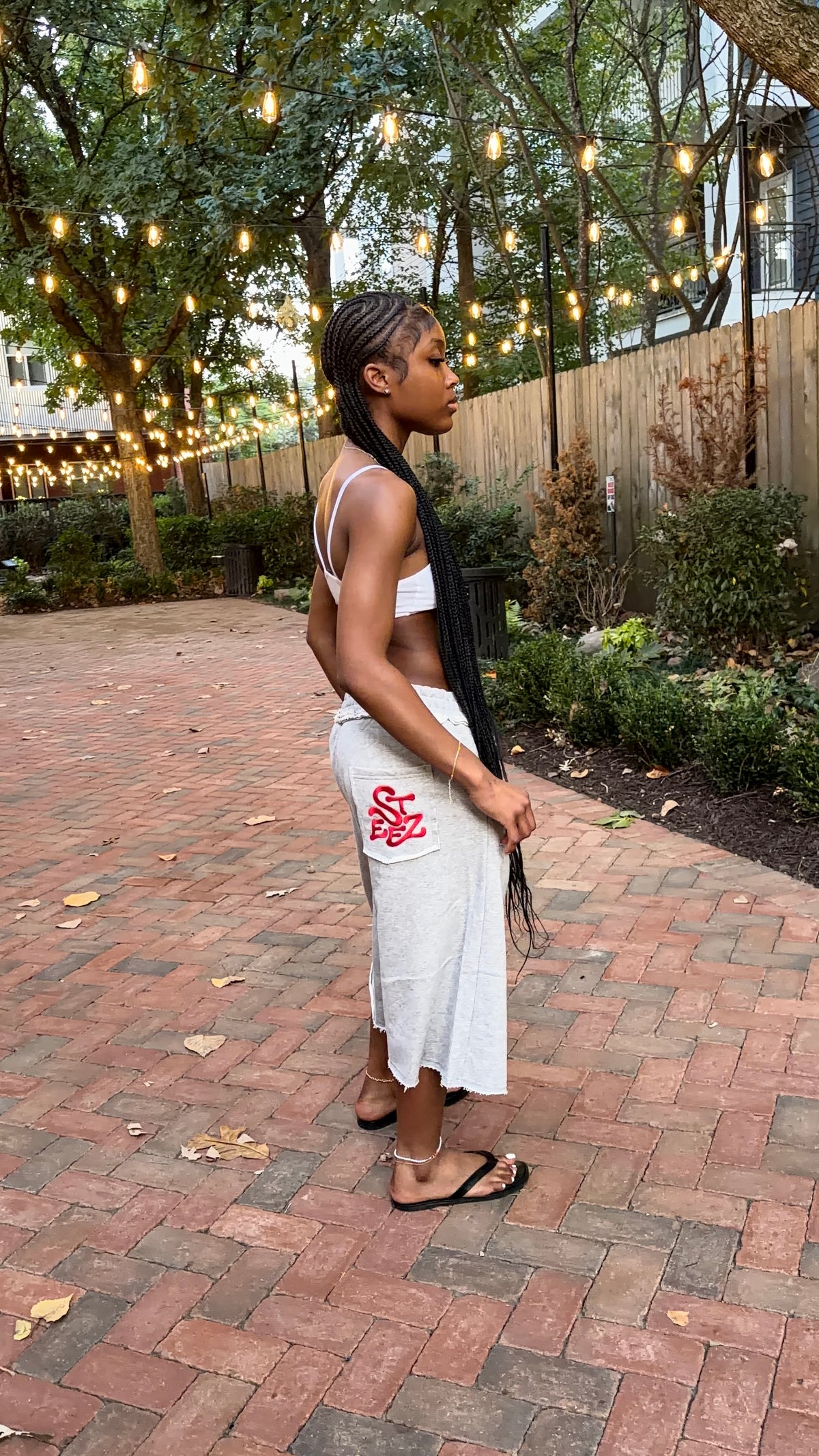 Grey sweat shorts