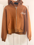 Brown thermal hoodie