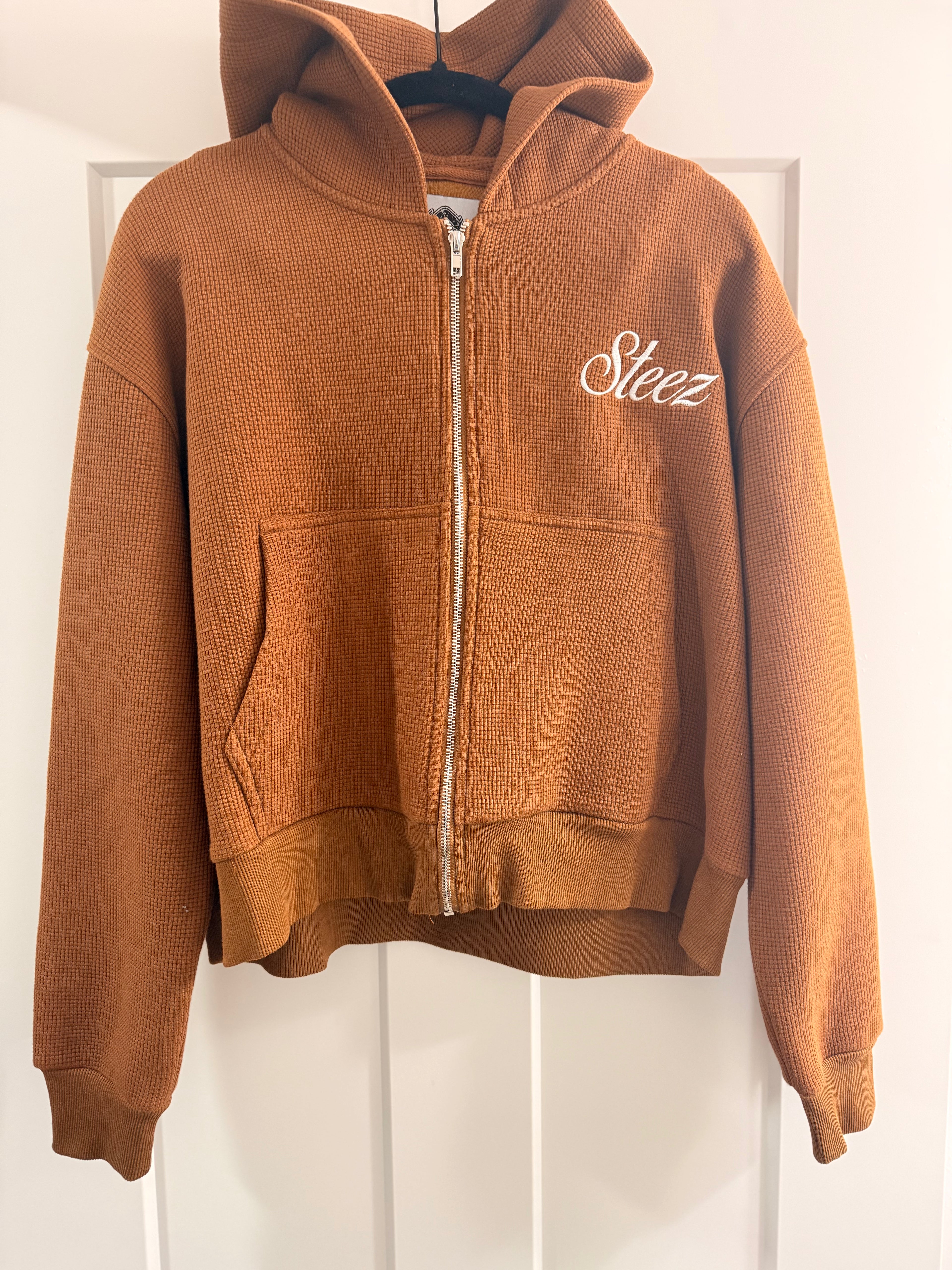 Brown thermal hoodie